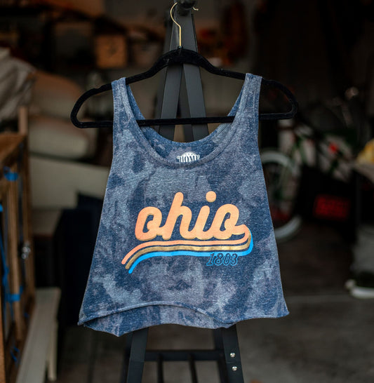 Ohio 1803 | Upcycled + Acid Washed Tank Shirts & Tops Lara Dee Artistry