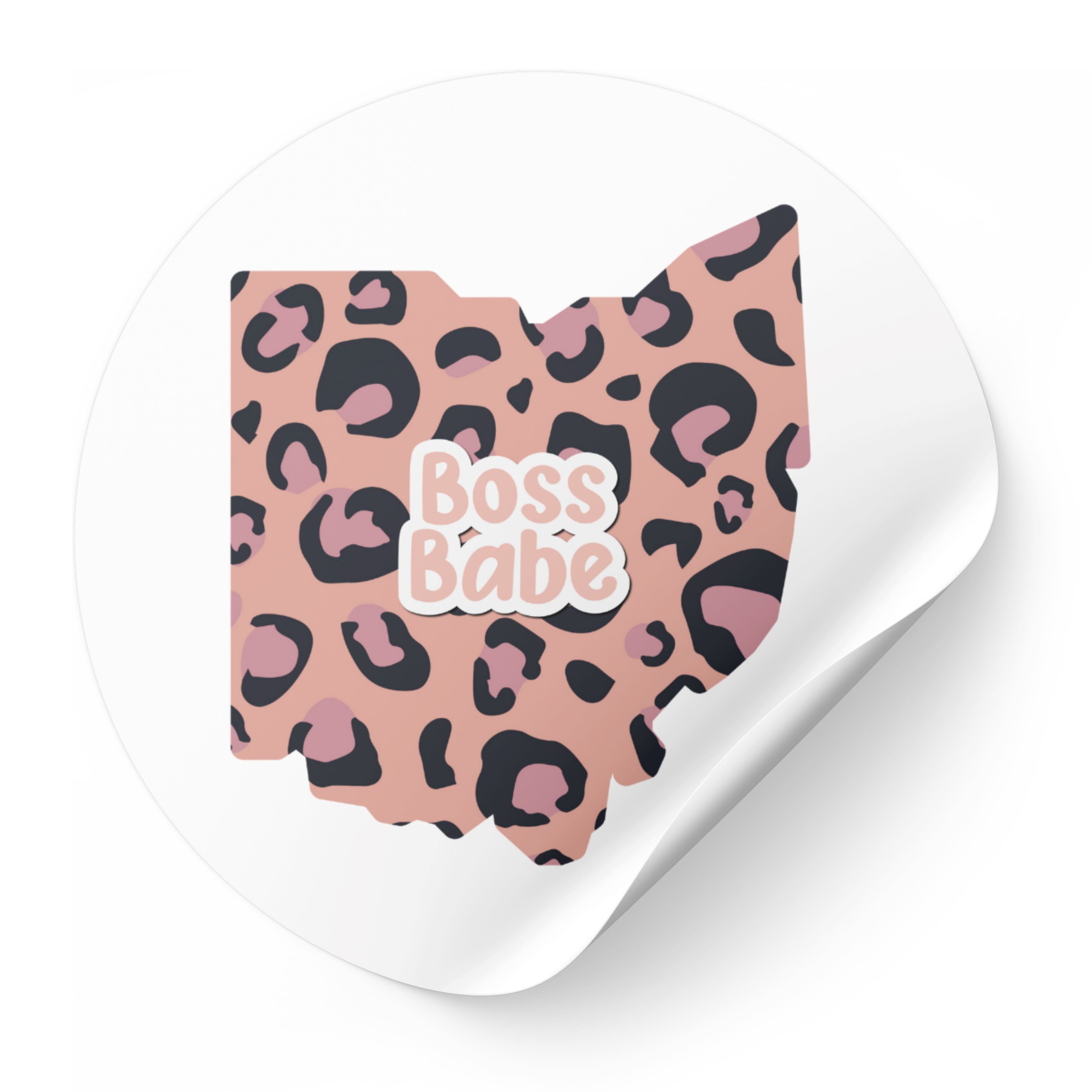 Boss Babe Sticker Paper products Printify 