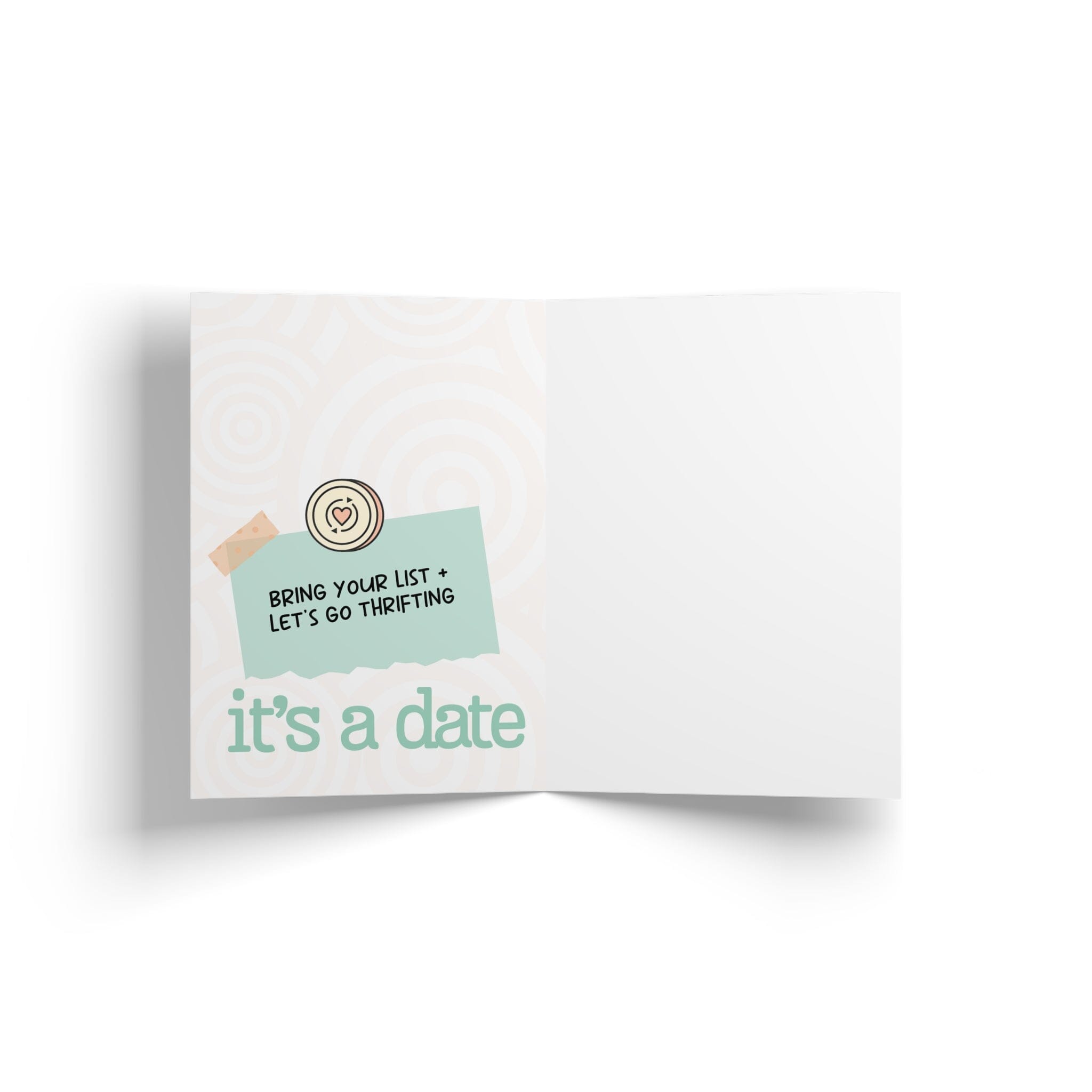 Date Card Paper products Printify