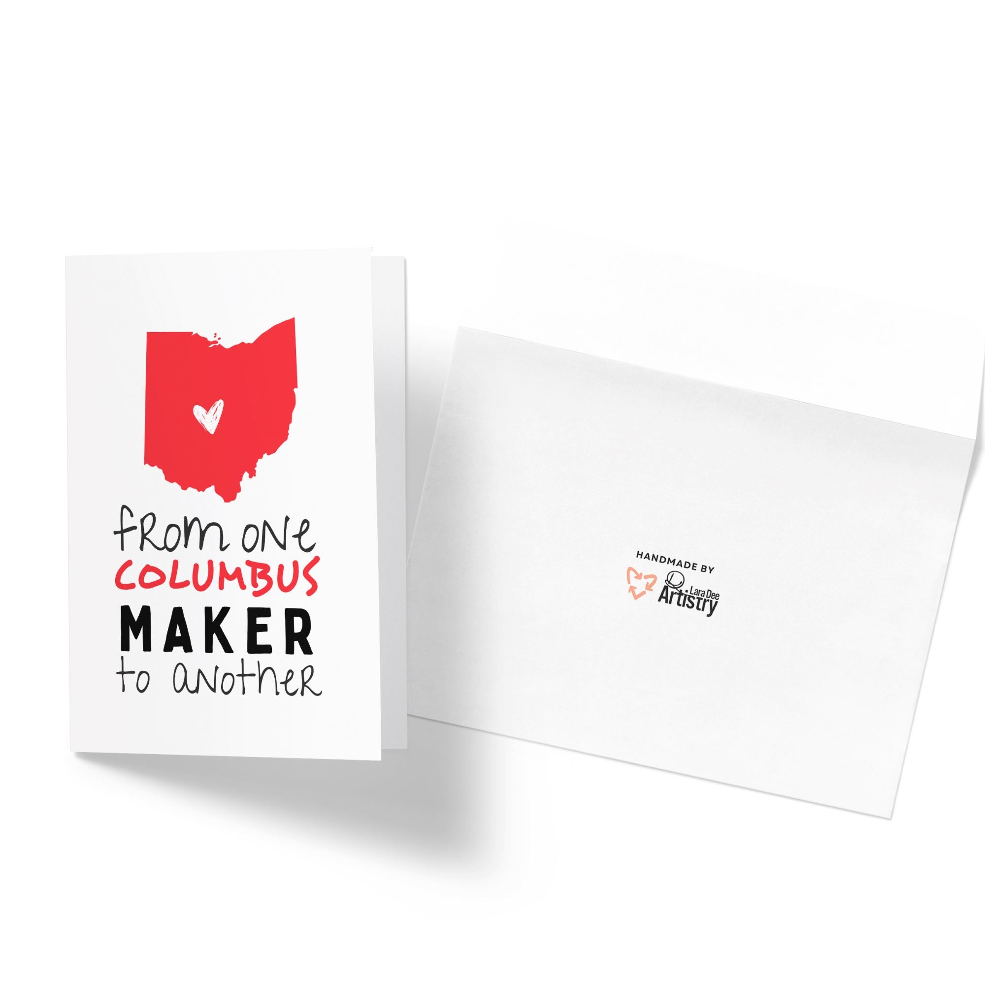 Ohio Maker Card Greeting Cards Lara Dee Artistry