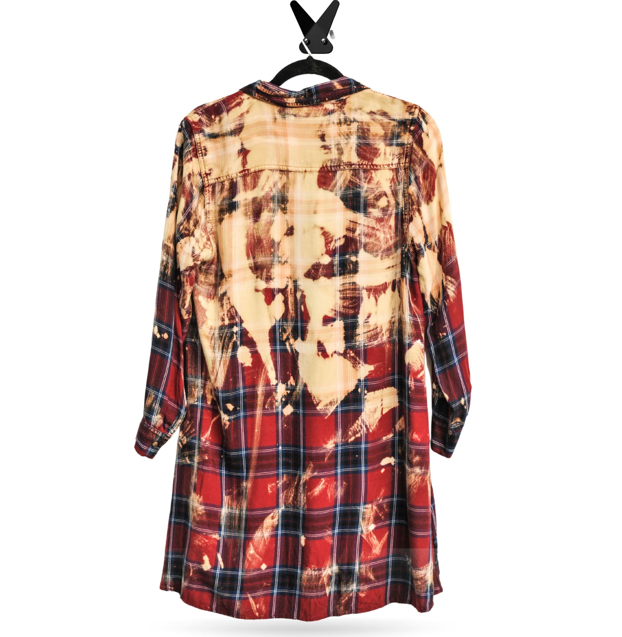 Bleached Flannel Shirts & Tops Lara Dee Artistry