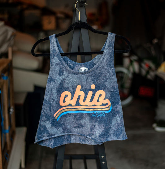 Ohio 1803 | Upcycled + Acid Washed Tank Shirts & Tops Lara Dee Artistry 
