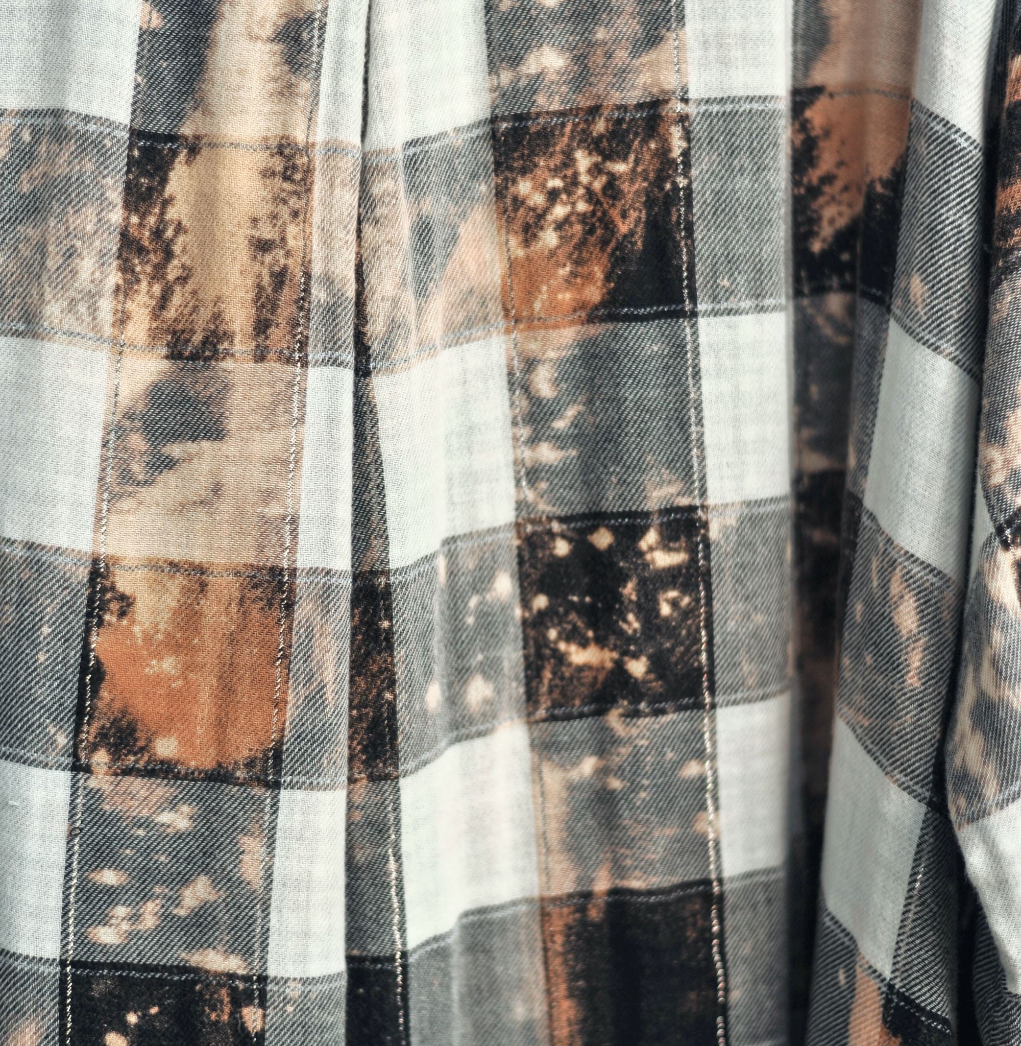 Bleached Flannel Shirts & Tops Lara Dee Artistry
