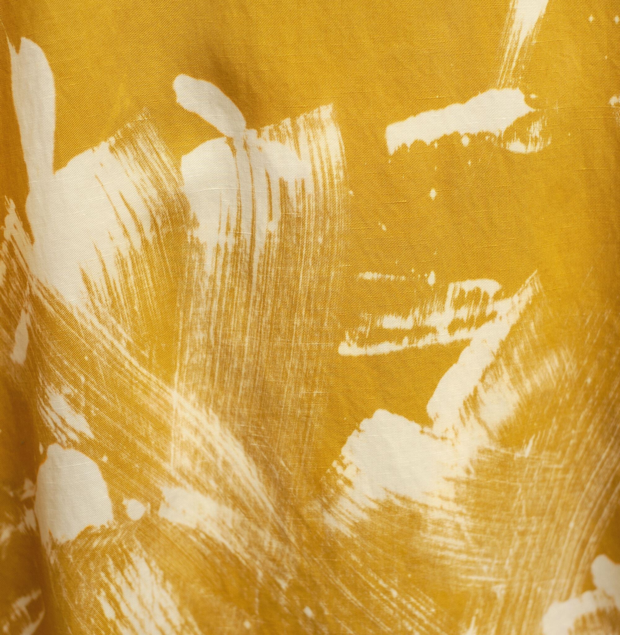 Rework Brush Art Mustard Bleached Dress Dresses Lara Dee Artistry 